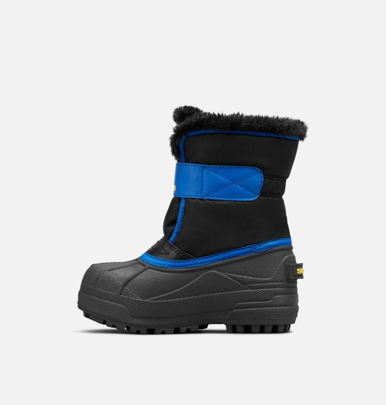 Sorel Childrens Commander™ - Kids Snow Boots Black/Blue - 479601MNT